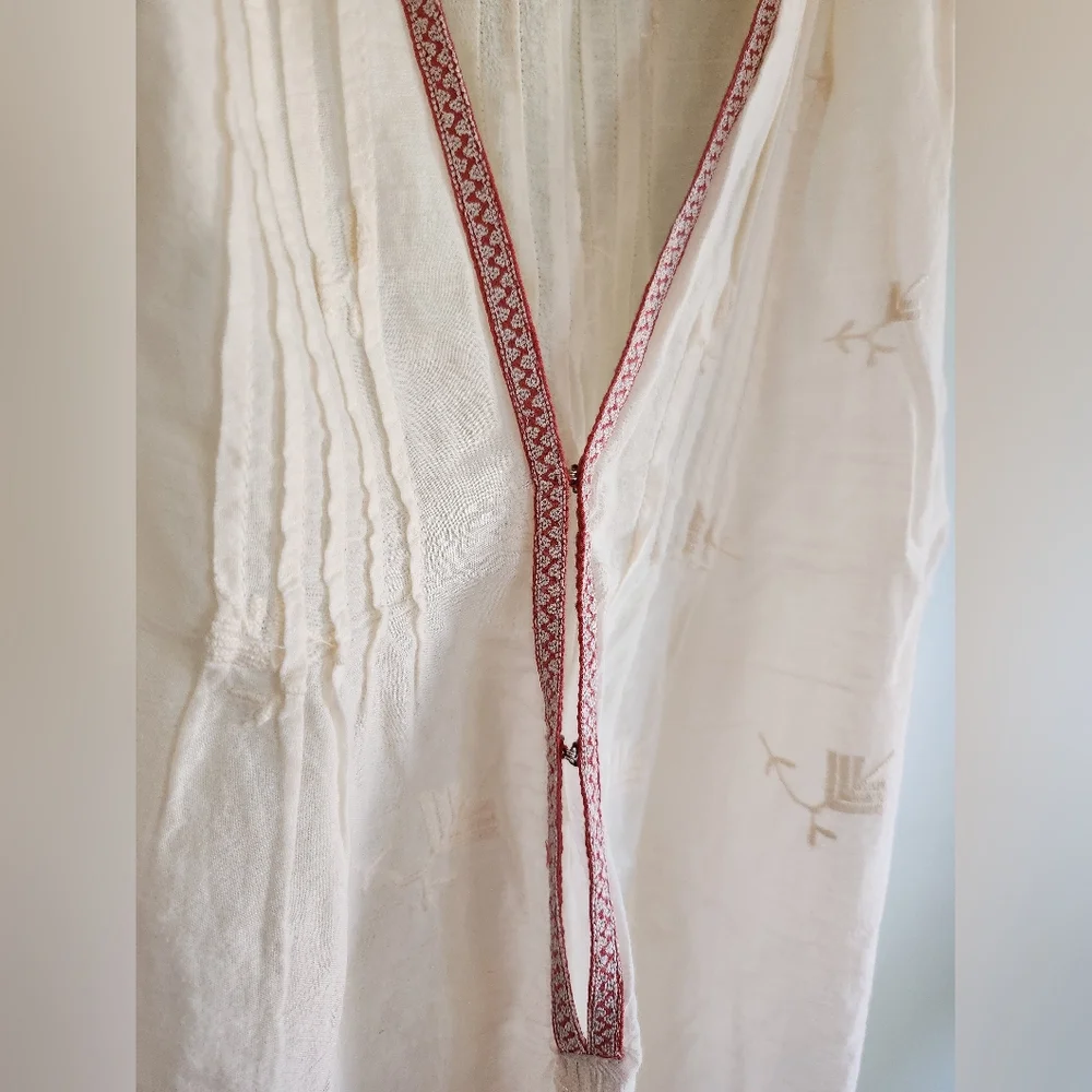 Joie Deep V Embroidered Tank Top SIZE M - Picture 4 of 6